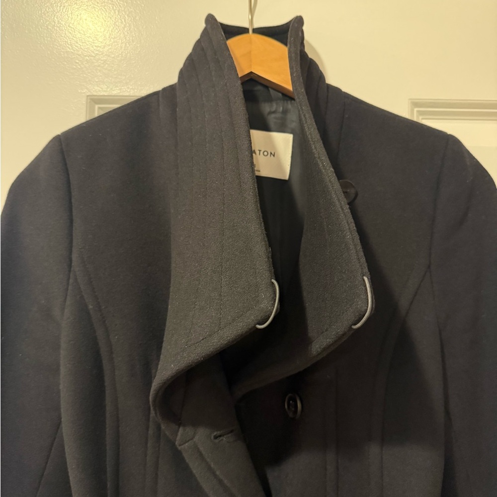 The Connor Coat - Soft Wool (Black) - Picture 4 of 11